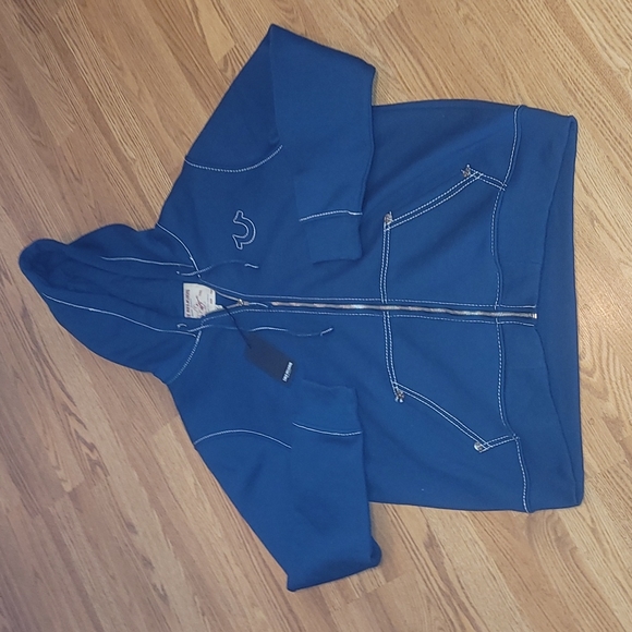 True Religion Other - New Authentic True Religion stitched trim full zip hoodie jacket size XXL